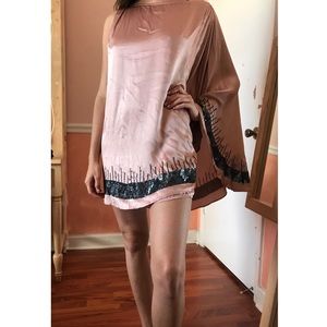 KAS NEW YORK dusty rose silk dress! Only worn once